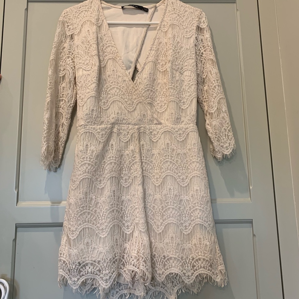 Arc & Co Lace Romper (W/ Adorable Cut-out Back)